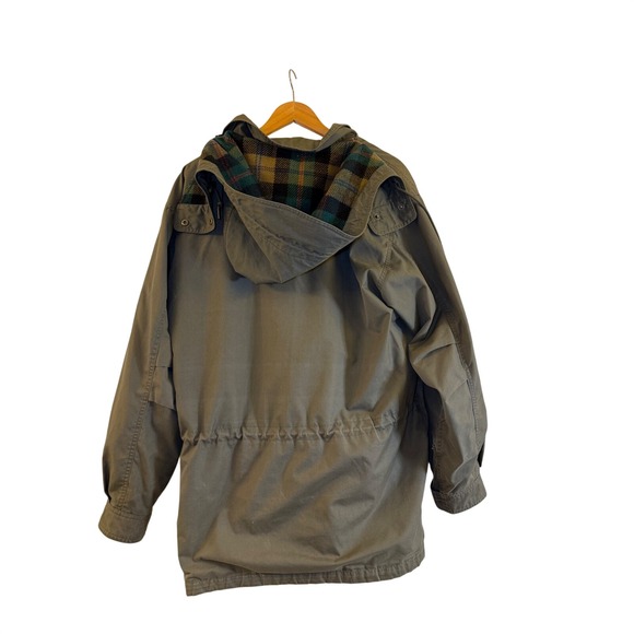 VINTAGE Eddie‎ Bauer Mens Mountain Parka Wool Lined Jacket Outdoor Size L - Picture 3 of 10